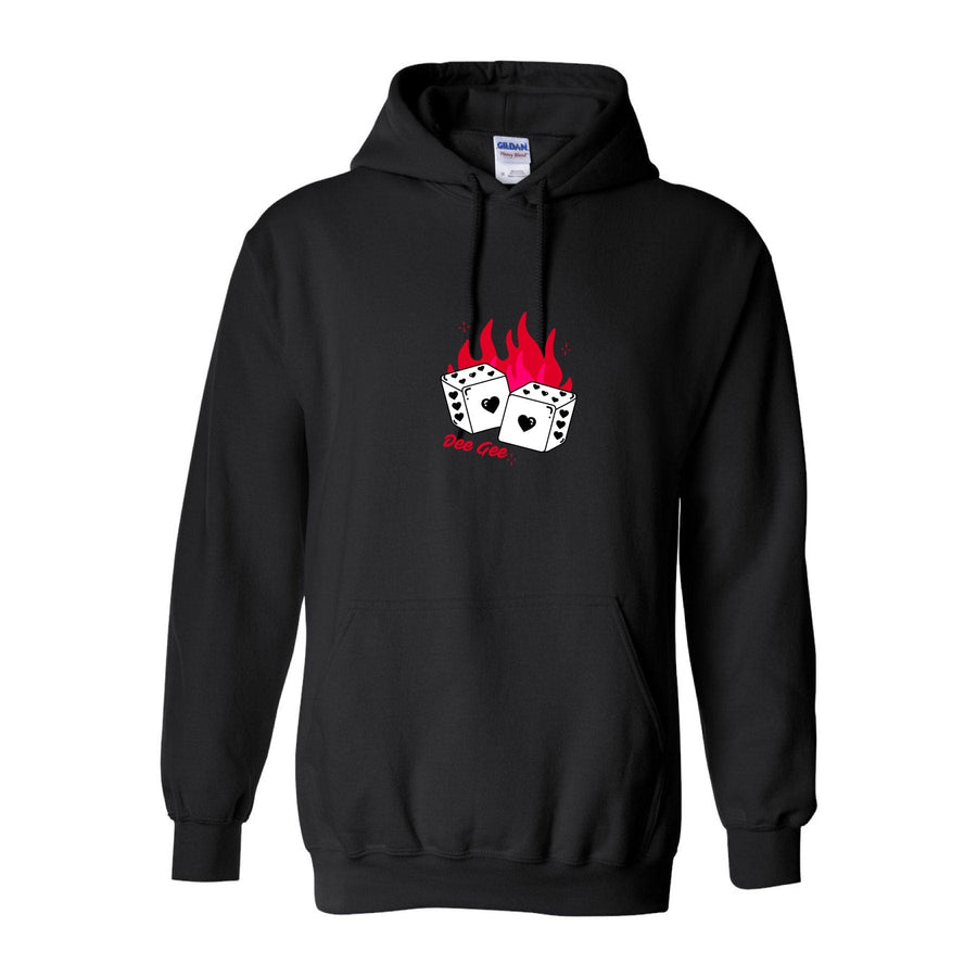 Ali & Ariel Embroidered Dice Hoodie <br> (sororities A-D)