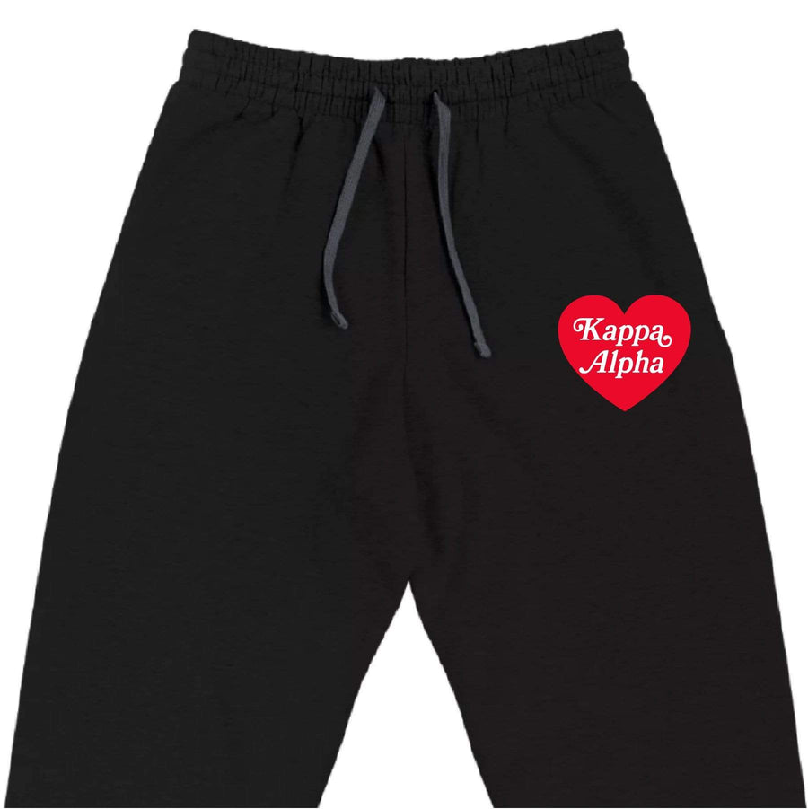 Ali & Ariel Embroidered Heart Joggers (Mens) <br> available for all fraternities