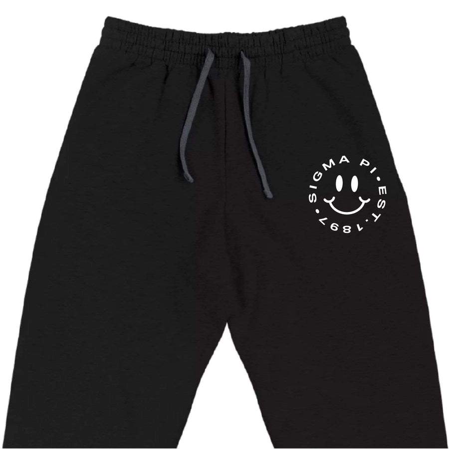 Ali & Ariel Embroidered Smiley Joggers (Mens) <br> (available for all fraternities)