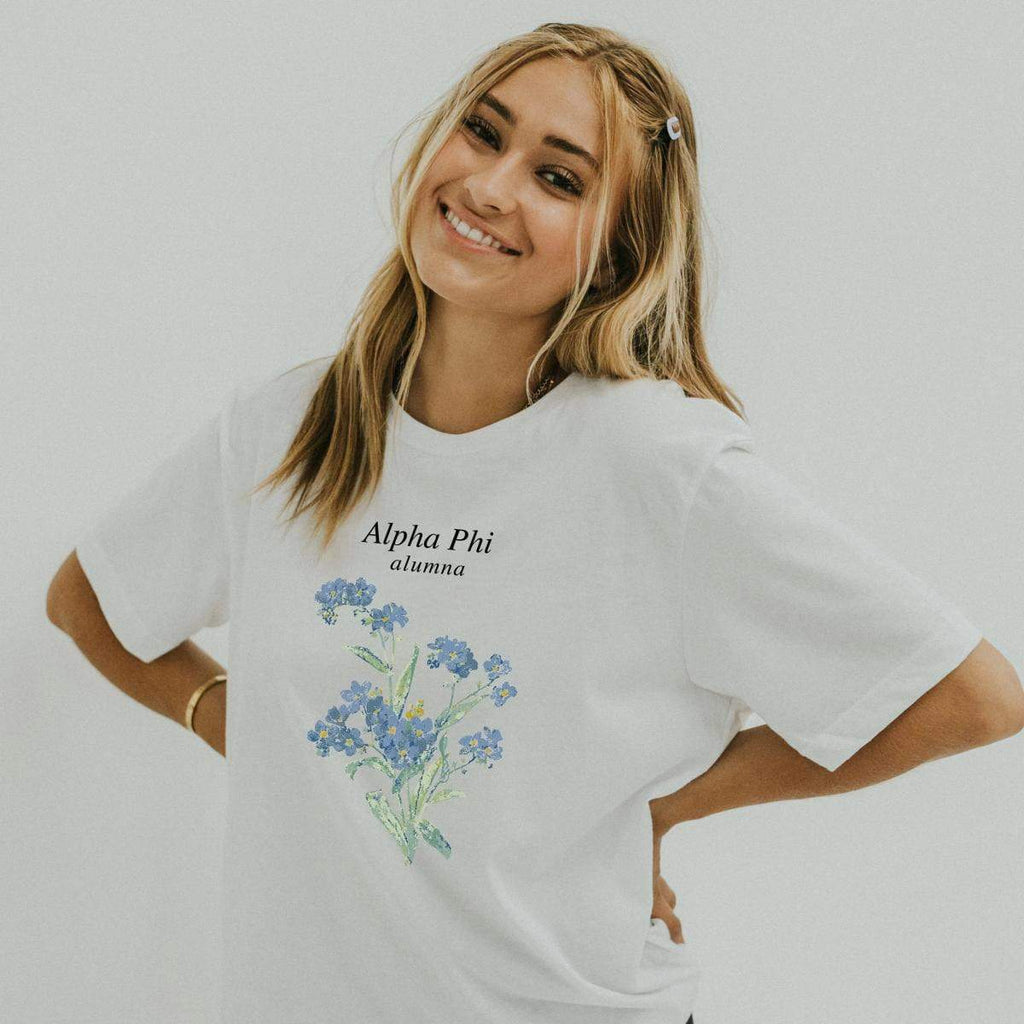 Forget Me Not Alumna Tee <br> (sororities G-Z)