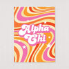 Ali & Ariel Good Vibes Art Print Alpha Chi Omega / 12x16