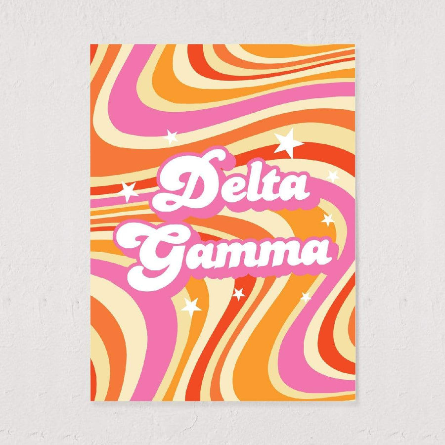 Ali & Ariel Good Vibes Art Print Delta Gamma / 12x16
