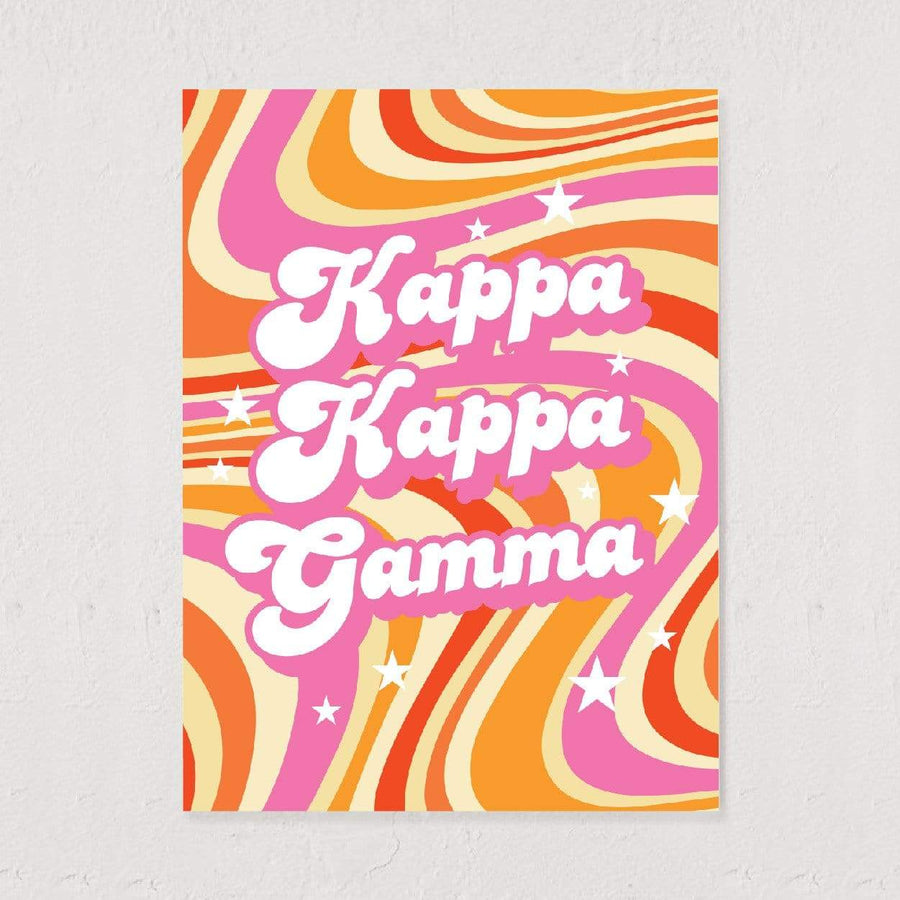 Ali & Ariel Good Vibes Art Print Kappa Kappa Gamma / 12x16
