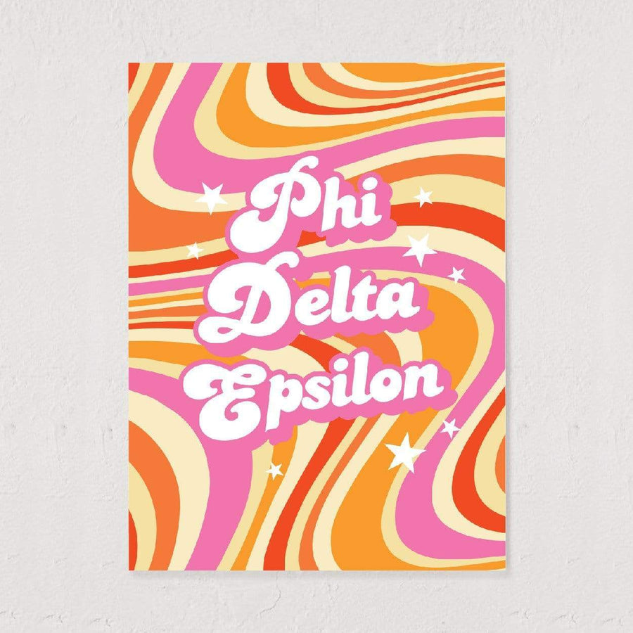 Ali & Ariel Good Vibes Art Print Phi Delta Epsilon / 12x16