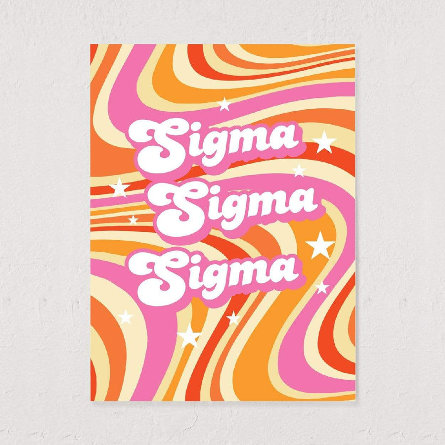Ali & Ariel Good Vibes Art Print Sigma Sigma Sigma / 12x16