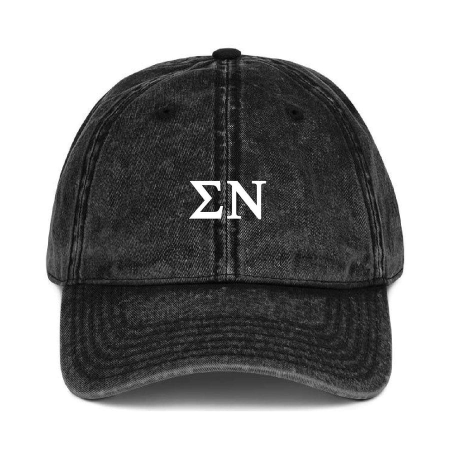 Fraternity Greek Dad Hat - Vintage Black