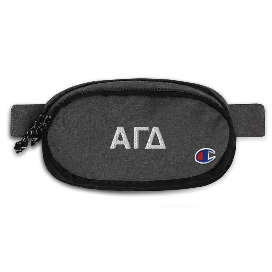 Ali & Ariel Greek Letters Fanny Pack <br> (available for all sororities) Alpha Gamma Delta