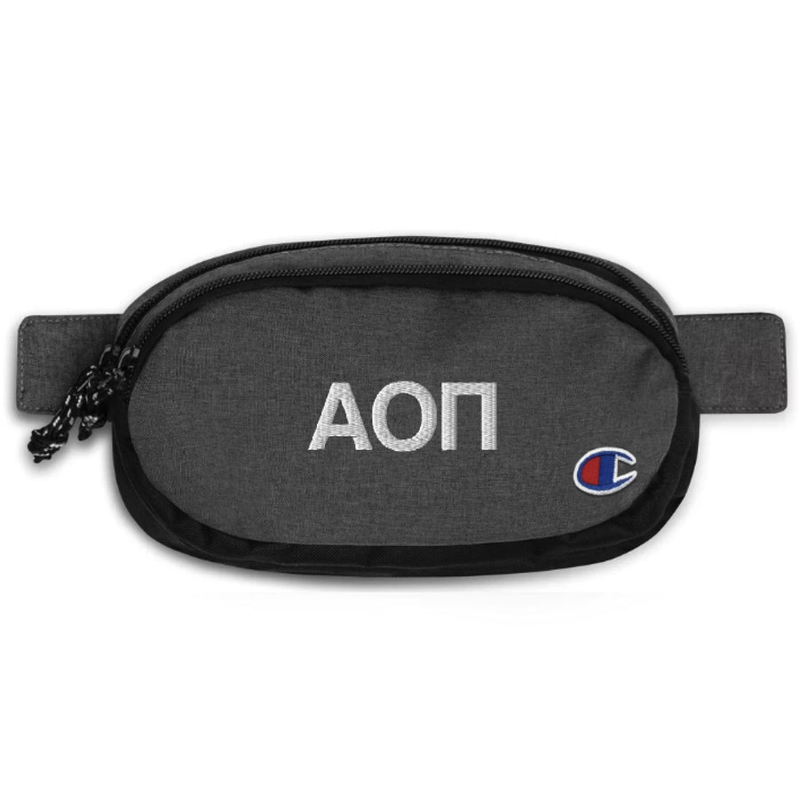 Ali & Ariel Greek Letters Fanny Pack <br> (available for all sororities) Alpha Omicron Pi