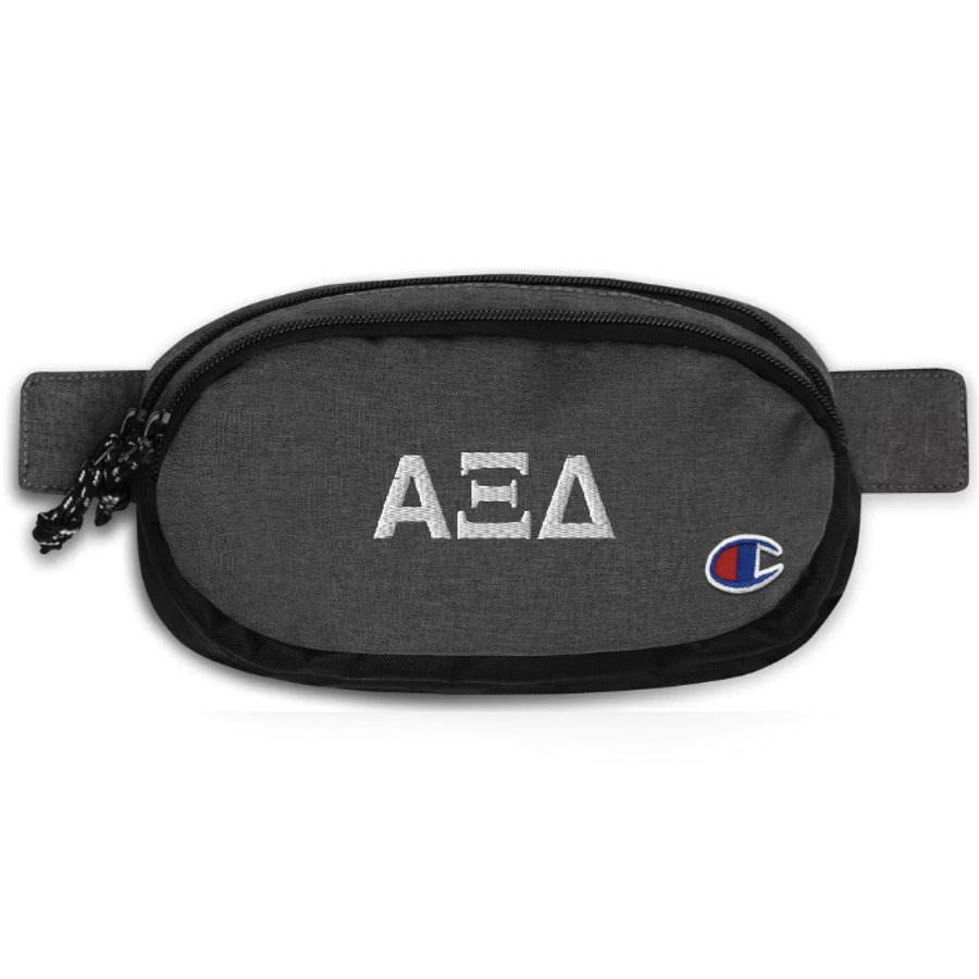 Ali & Ariel Greek Letters Fanny Pack <br> (available for all sororities) Alpha Xi Delta