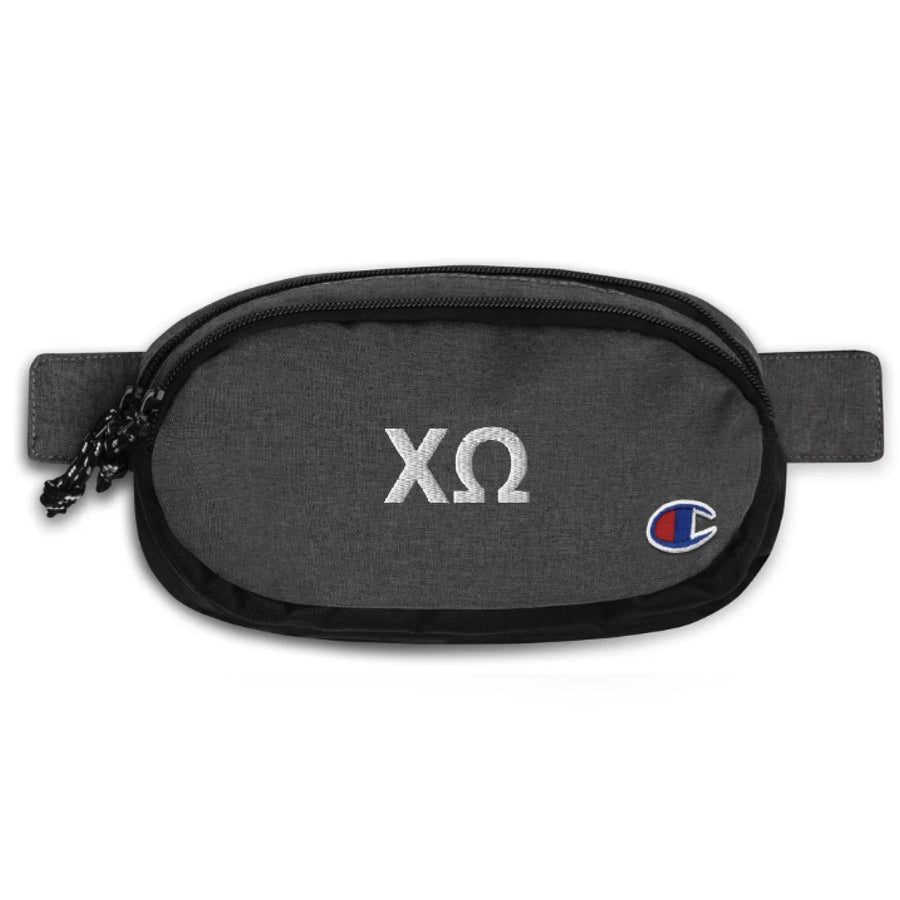 Ali & Ariel Greek Letters Fanny Pack <br> (available for all sororities) Chi Omega