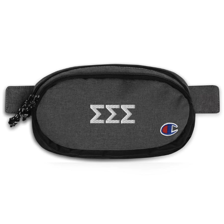 Ali & Ariel Greek Letters Fanny Pack <br> (available for all sororities) Sigma Sigma Sigma