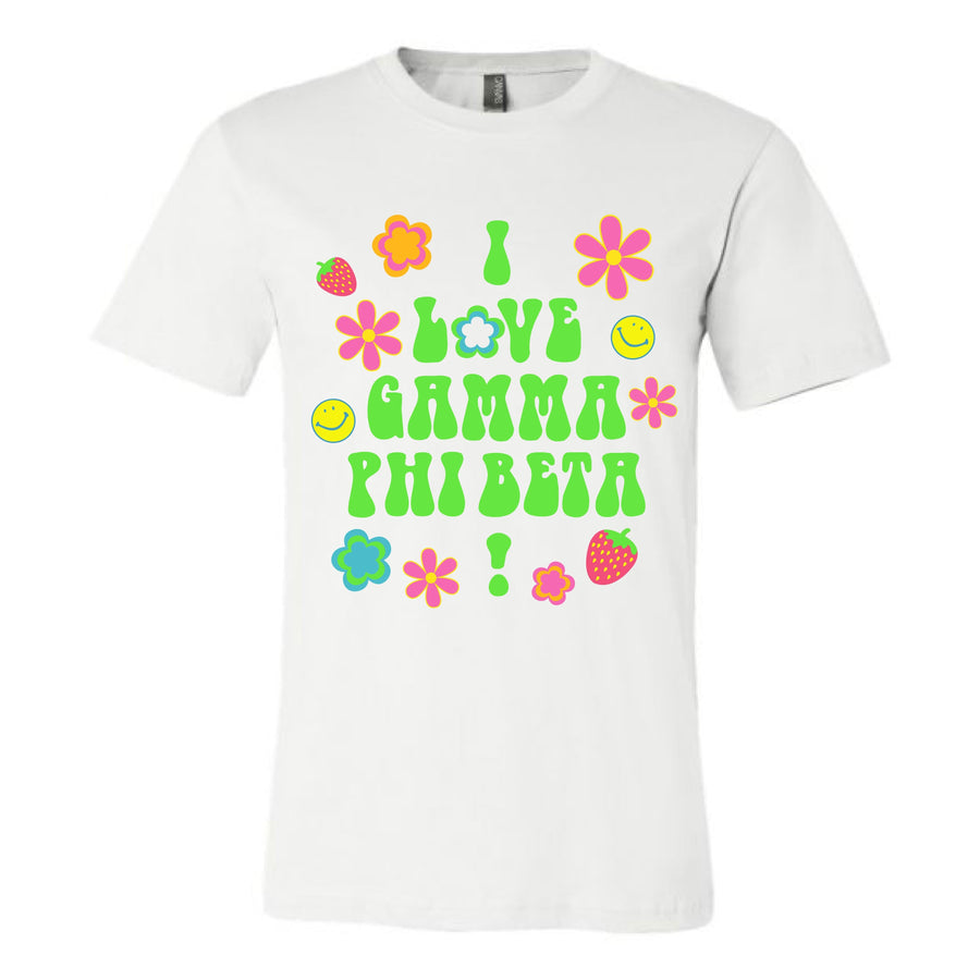 Ali & Ariel Groovy Flowers Tee <br> (sororities G-Z)