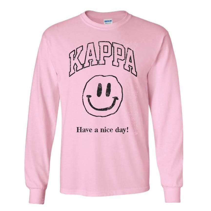 Ali & Ariel Have a Nice Day Long Sleeve in Pink <br> (sororities G-Z)