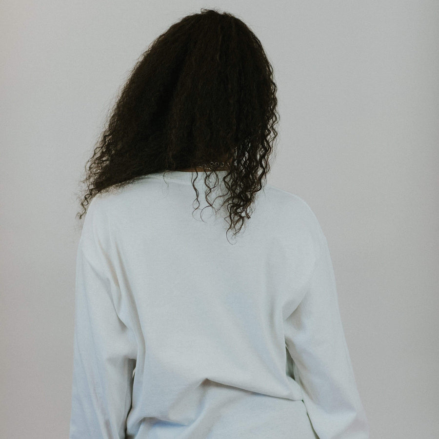 Have a Nice Day Long Sleeve in White <br> (sororities A-D)