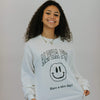 Ali & Ariel Have a Nice Day Long Sleeve in White <br> (sororities G-Z)