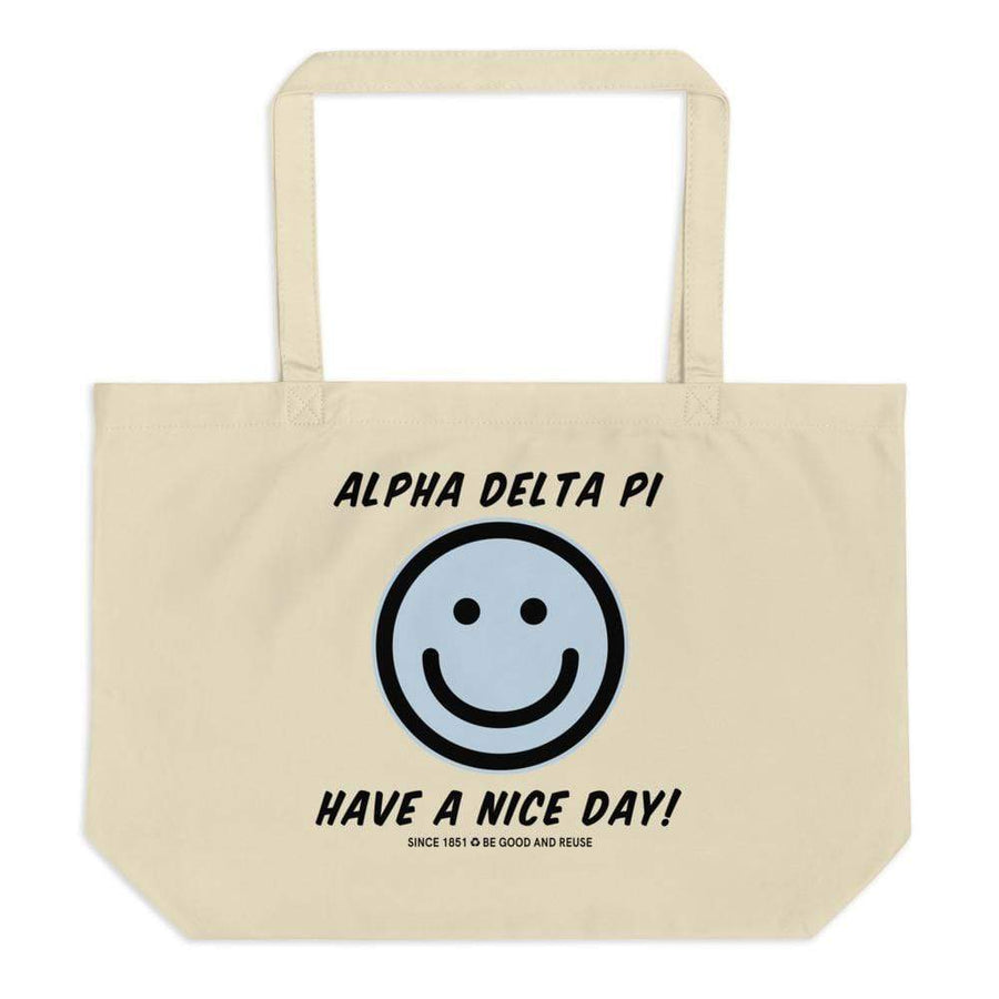 Ali & Ariel Have A Nice Day Tote <br> (available for all organizations!) Alpha Delta Pi