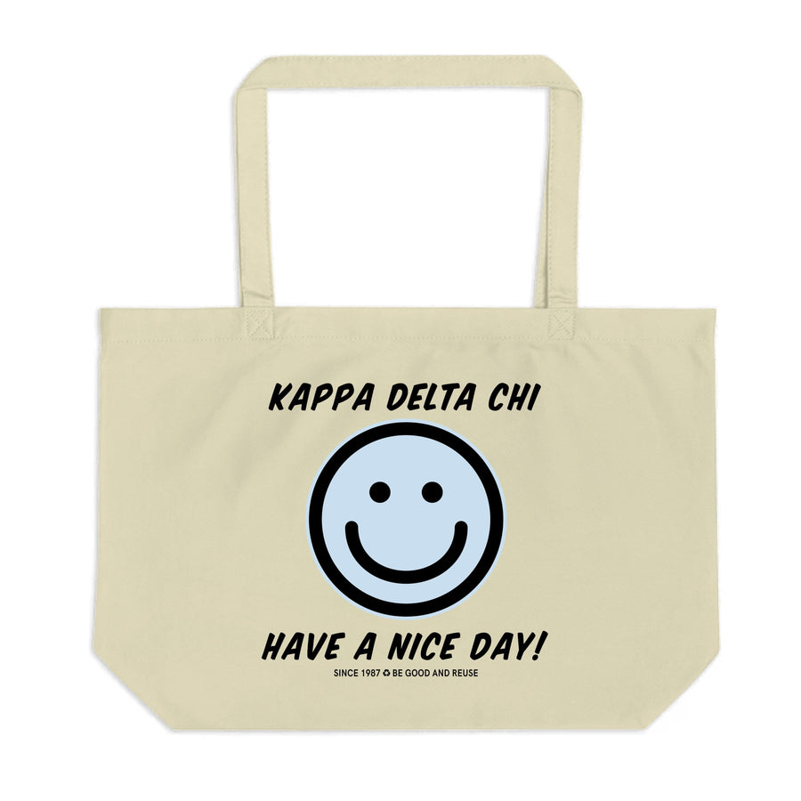 Ali & Ariel Have A Nice Day Tote <br> (available for all organizations!) Kappa Delta Chi