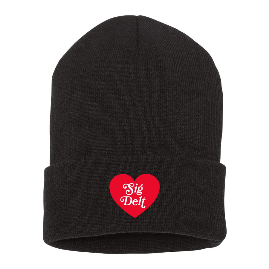Ali & Ariel Heart Beanie <br> (available for all sororities)
