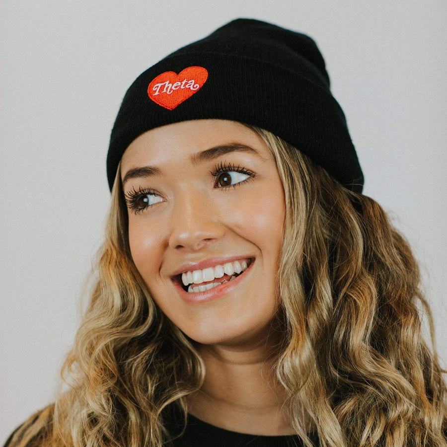 Ali & Ariel Heart Beanie <br> (available for all sororities)