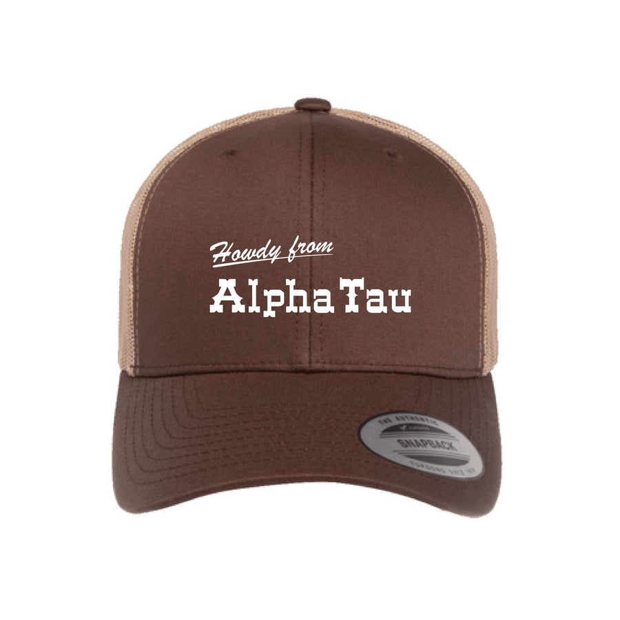 Ali & Ariel Howdy Trucker Hat (available for all sororities)