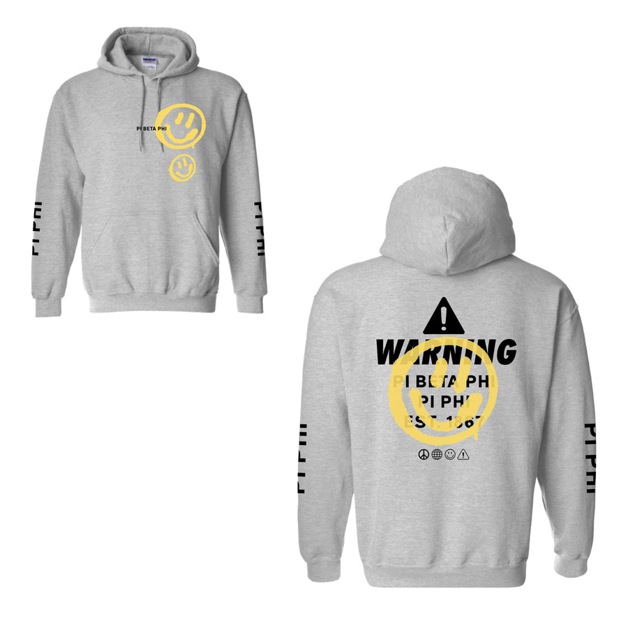 Ali & Ariel Industrial Hoodie <br> (sororities G-Z) Pi Beta Phi / Small