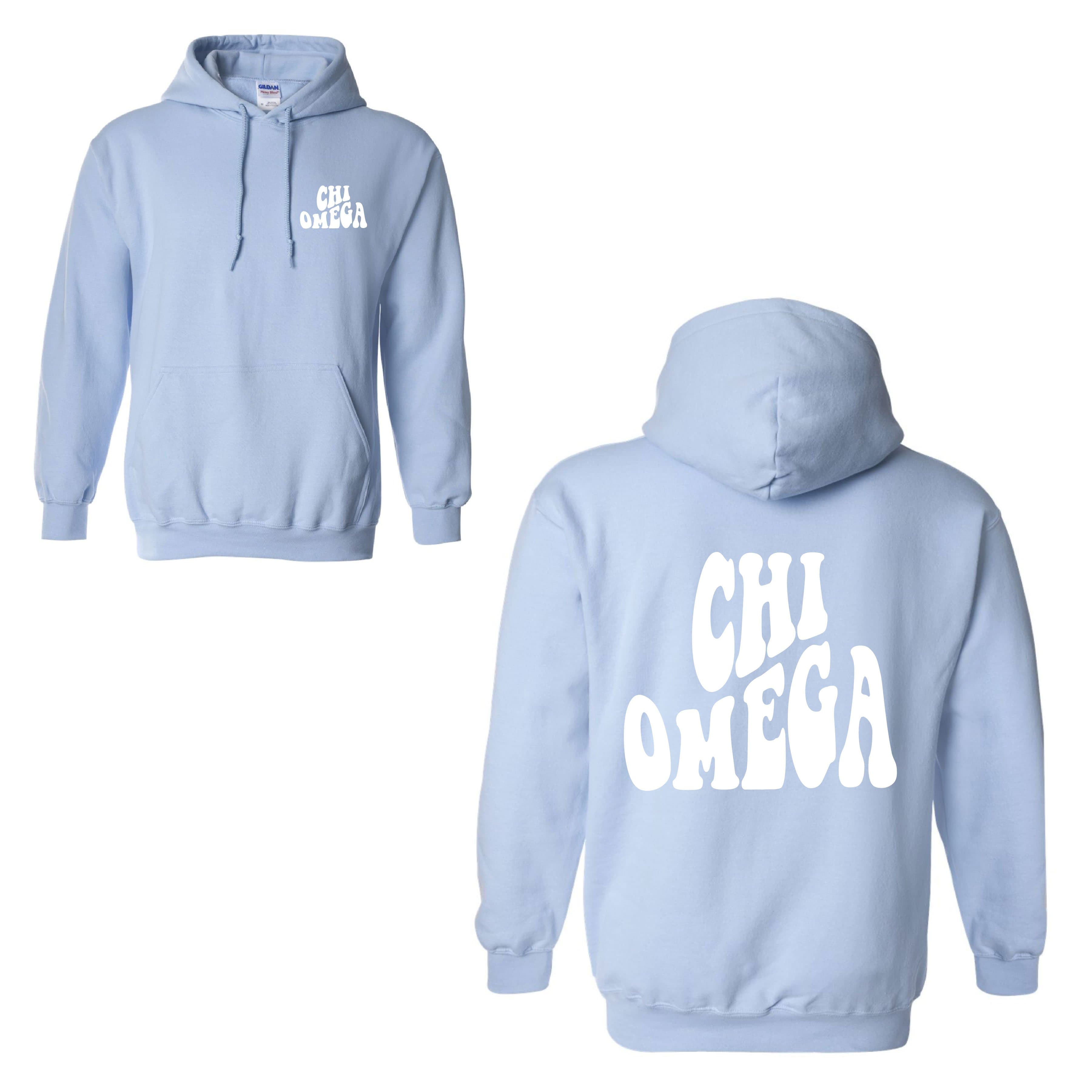 ★SUPERSUB★ Youth Go Snap Button Hoodie Baby Blue WEG Funky Baby Blue Hoodie by Ali & Ariel | Sorority Apparel