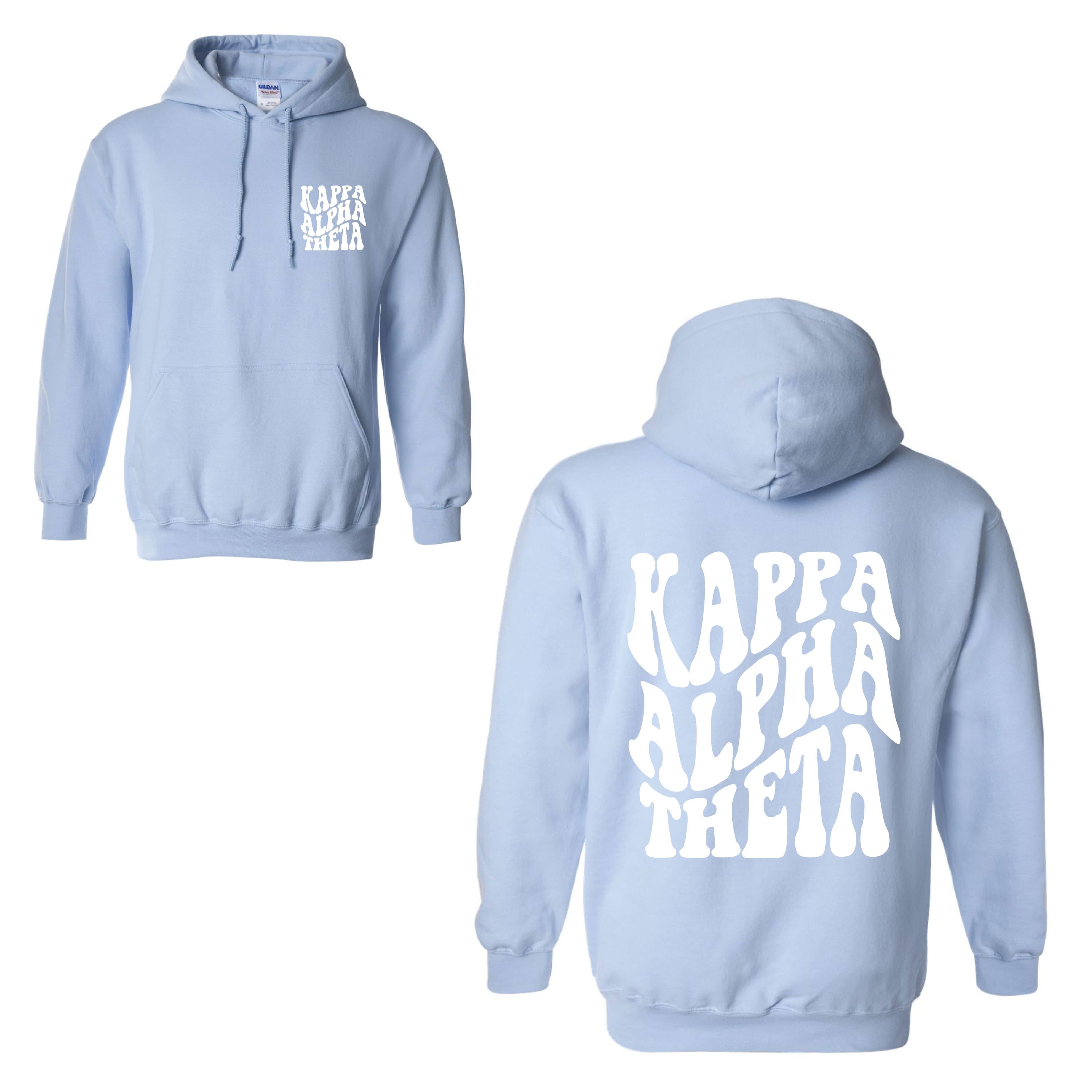 Baby blue kappa hoodie best sale