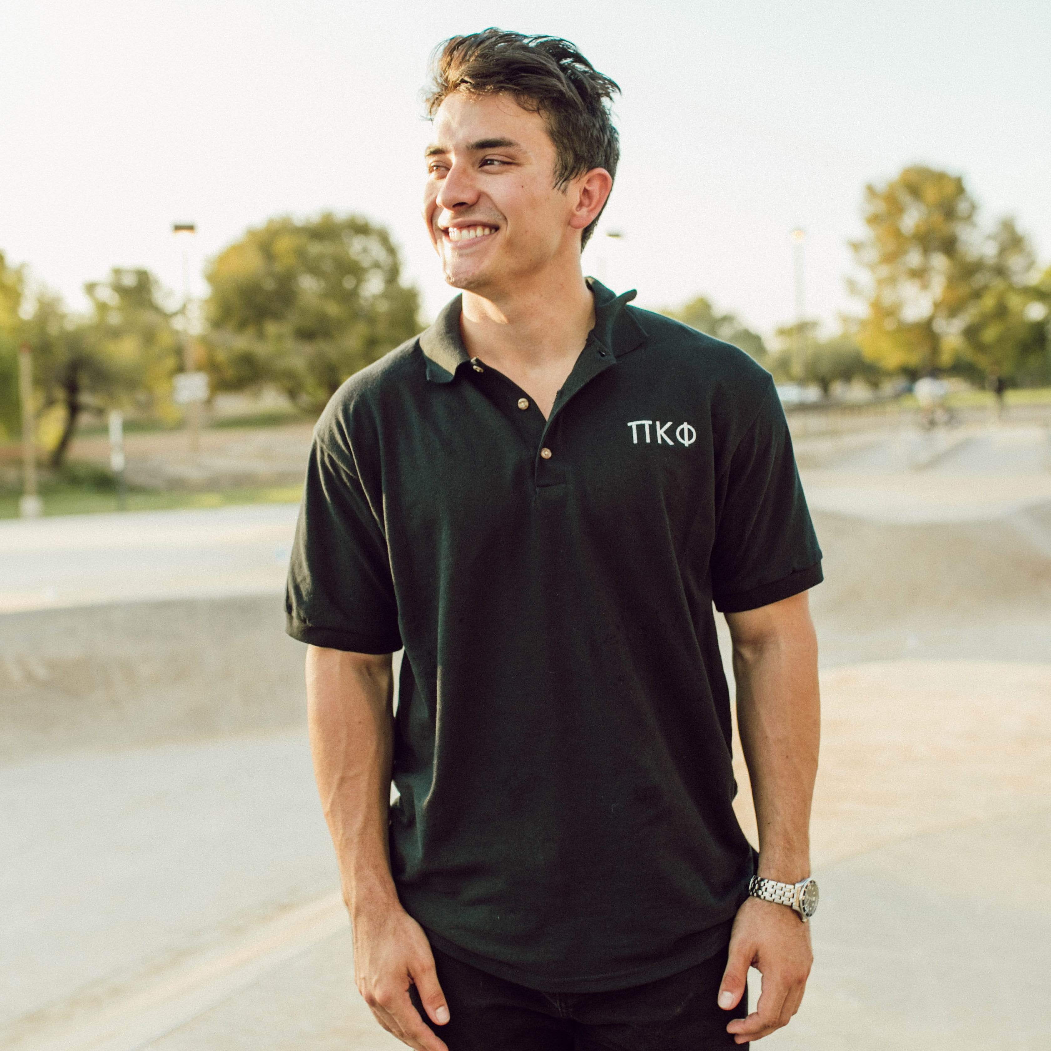 Modern Classic Embroidered Polo <br> (available for all fraternities!)