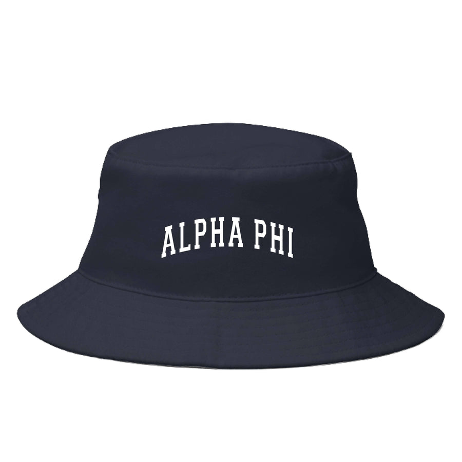Ali & Ariel Navy Bucket Hat (available for all sororities) Alpha Phi