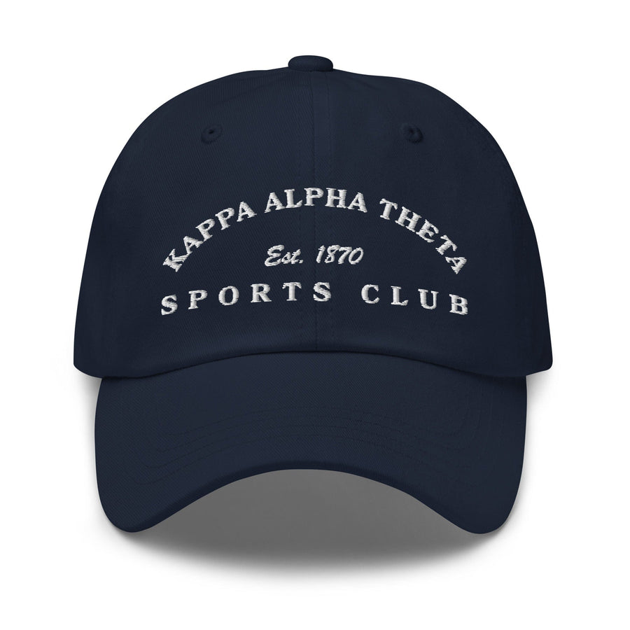 Ali & Ariel Navy Sports Club Hat (available for all sororities)