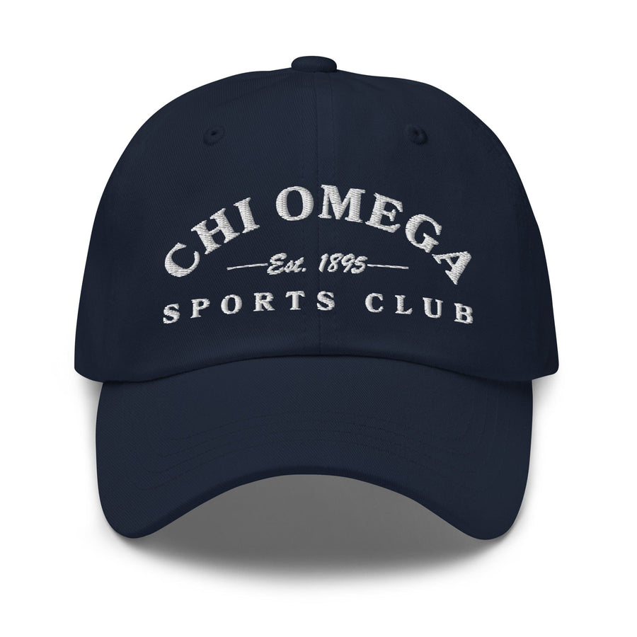 Ali & Ariel Navy Sports Club Hat (available for all sororities)