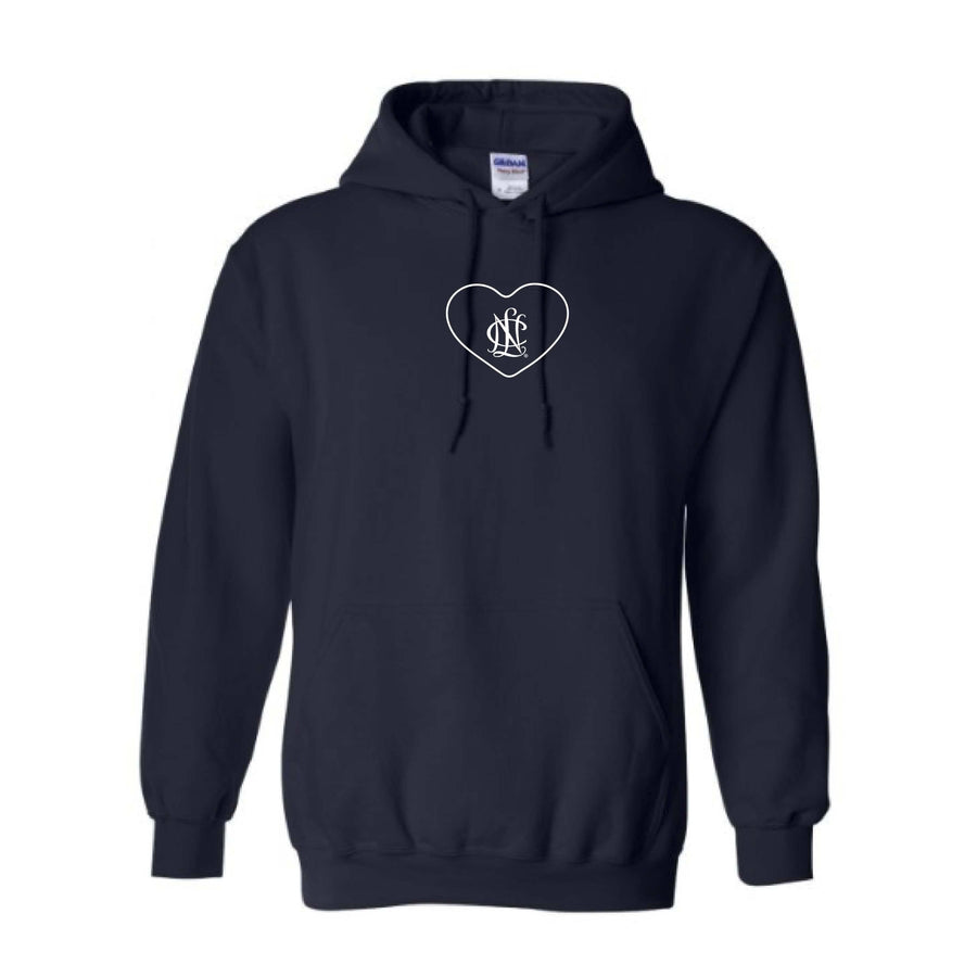 NCL Navy Embroidered Heart Icon Hoodie