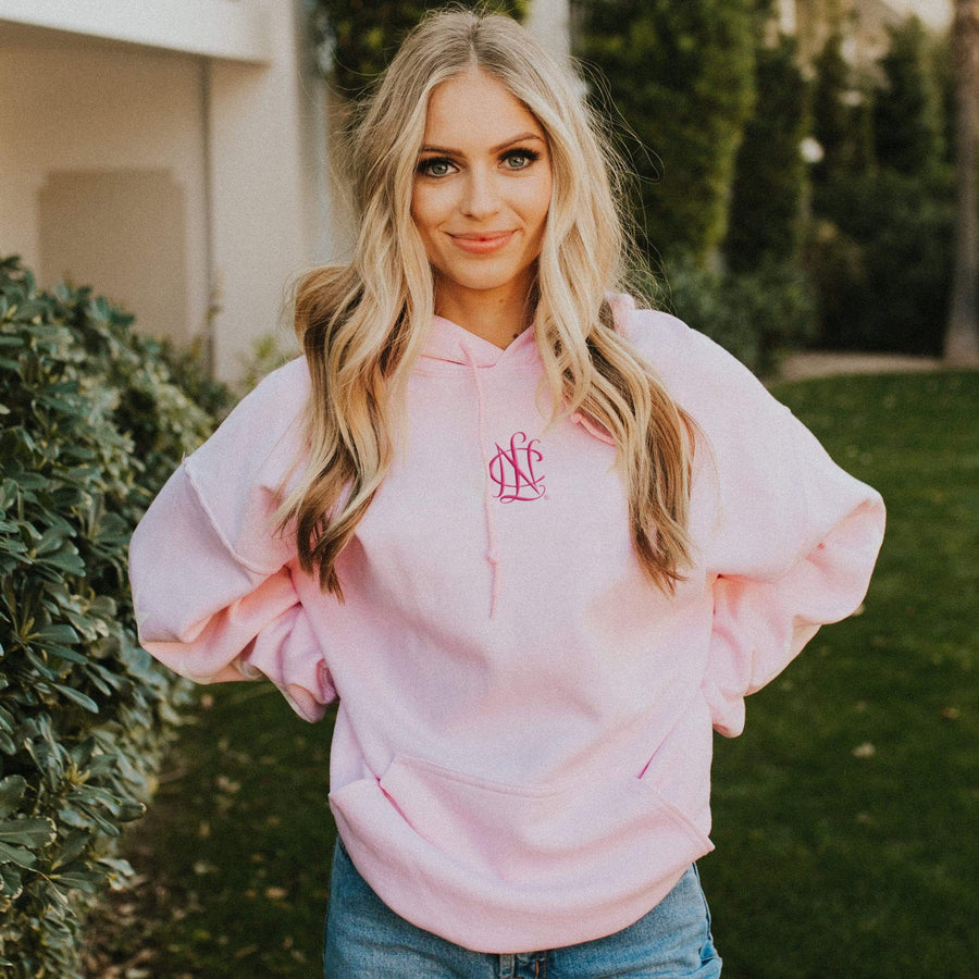 NCL Pink Embroidered Icon Hoodie