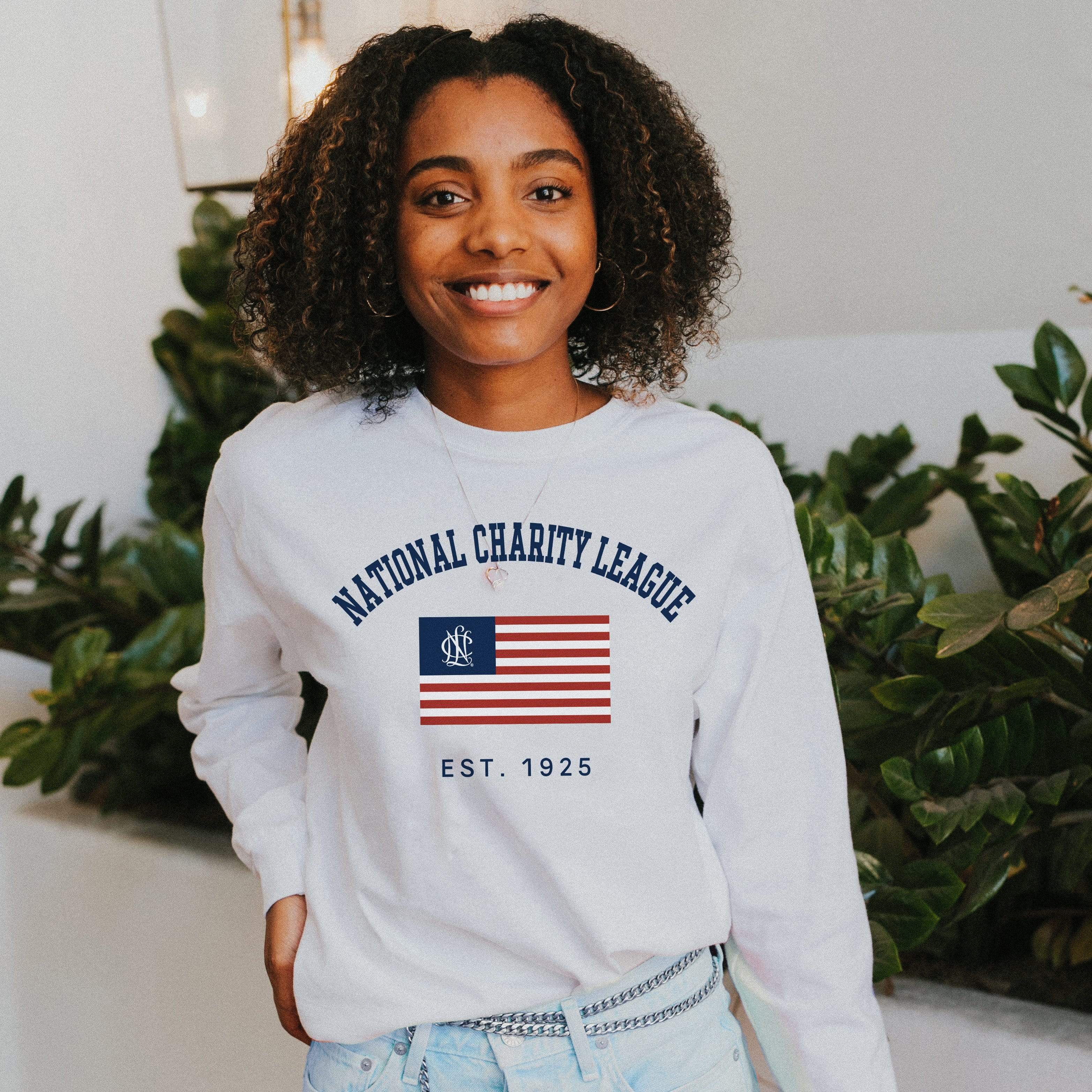 NCL White USA Long Sleeve Tee