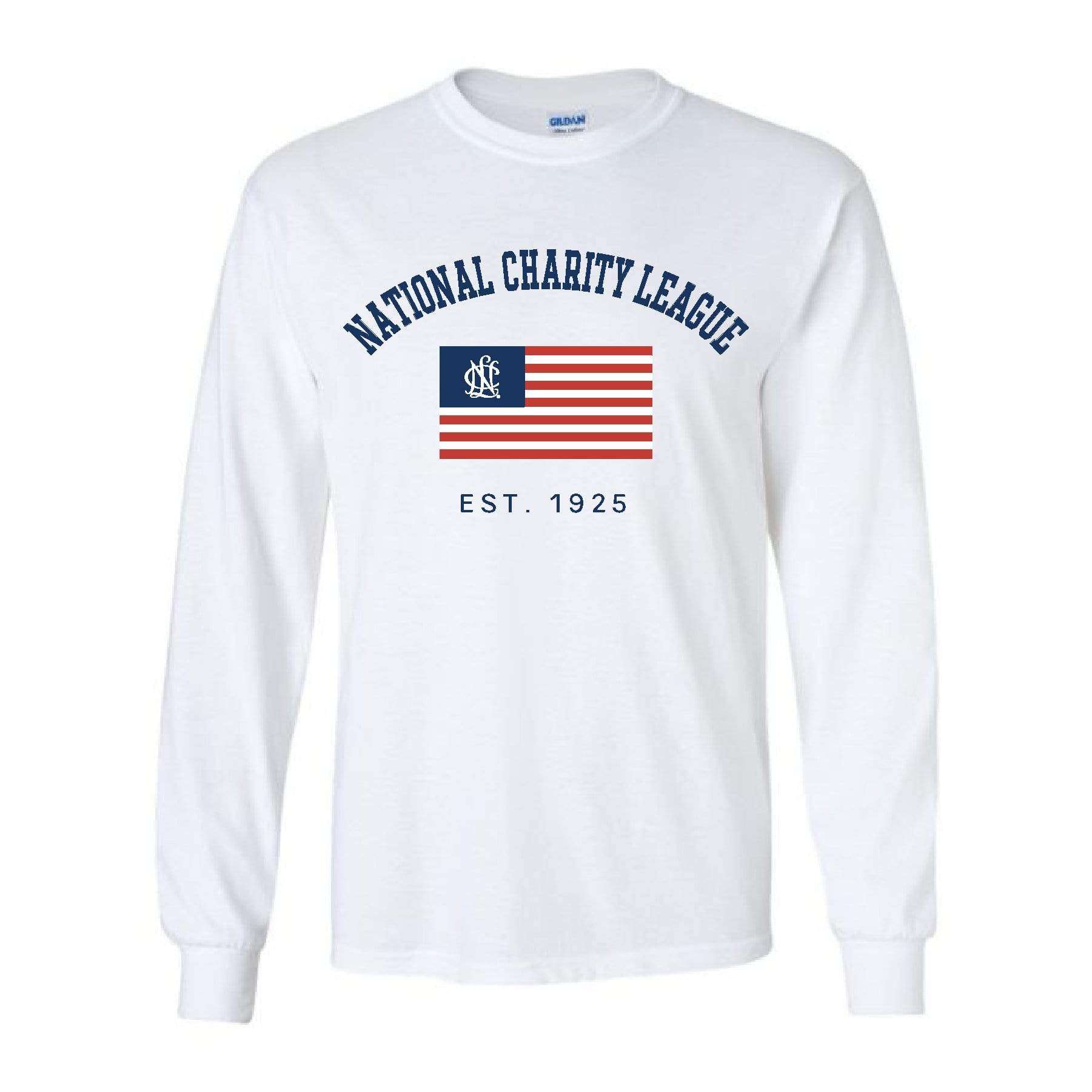 NCL White USA Long Sleeve Tee
