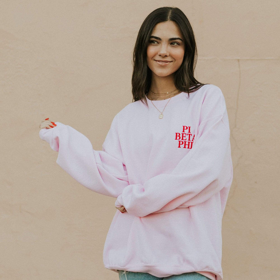 Ali & Ariel Pink Embroidered Fleece <br> (sororities G-Z)