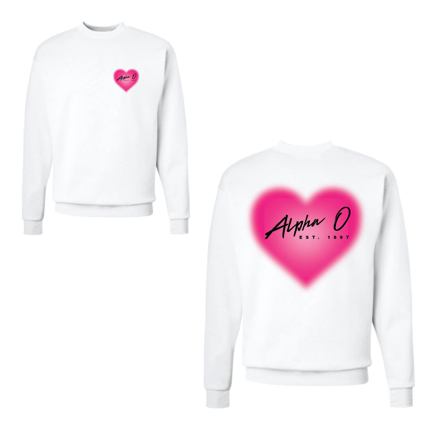 Ali & Ariel Pink Heart Fleece (sororities A-D)