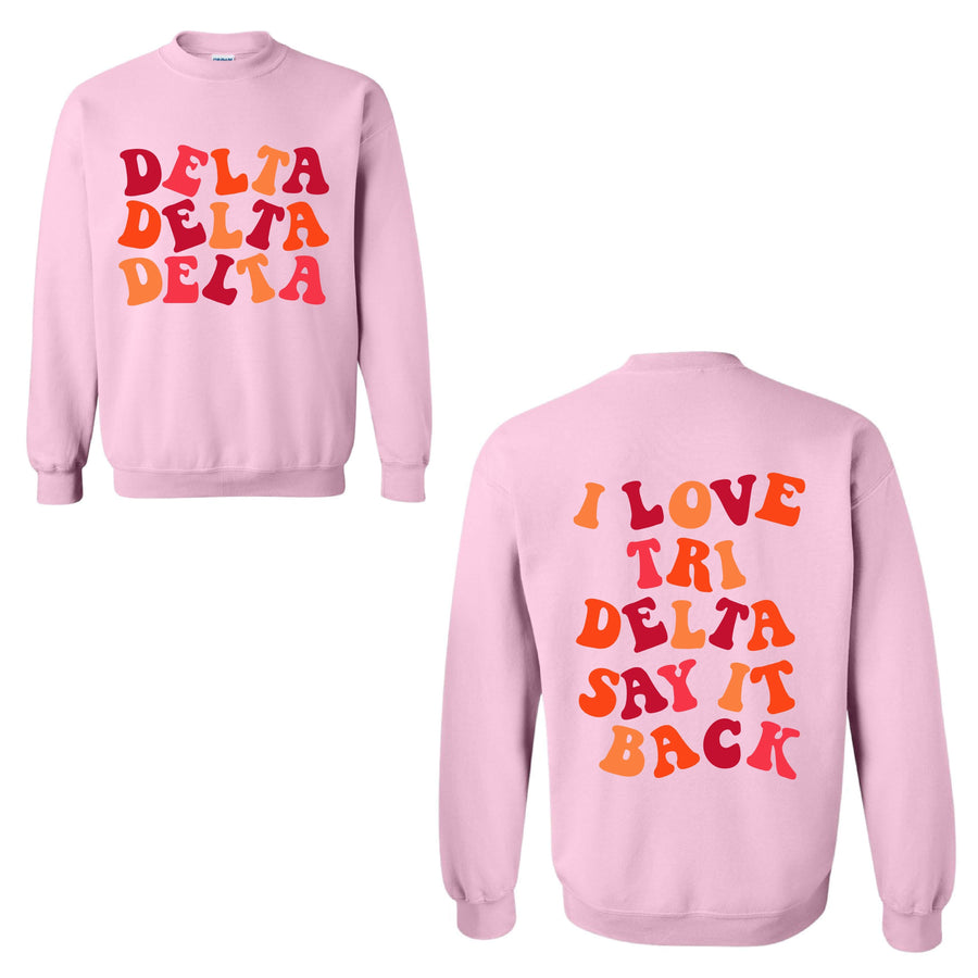 Ali & Ariel Pink Say It Back Fleece <br> (sororities A-D)