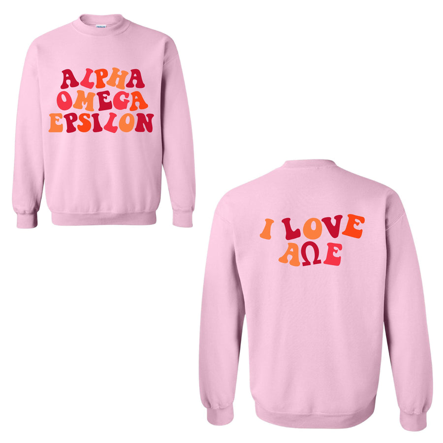 Ali & Ariel Pink Say It Back Fleece <br> (sororities A-D)