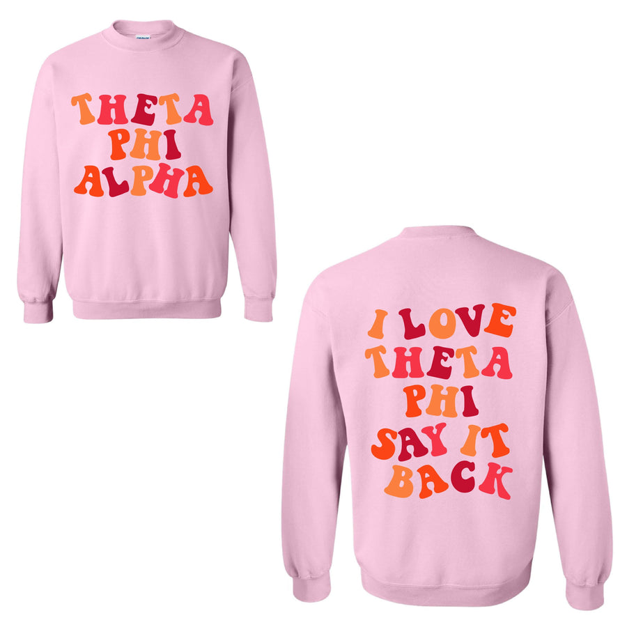 Ali & Ariel Pink Say It Back Fleece <br> (sororities G-Z)