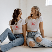 Ali & Ariel Queen of Hearts Fam Cropped Baby Tees