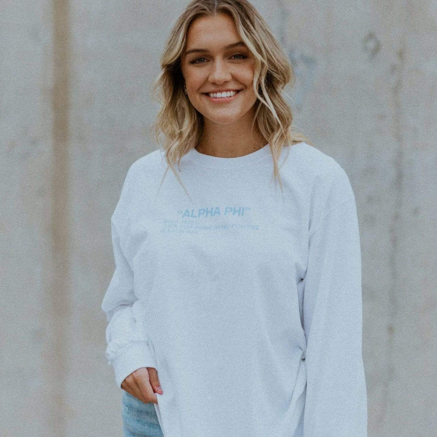 Ali & Ariel Rainbow Smiley Long Sleeve <br> (sororities G-Z)
