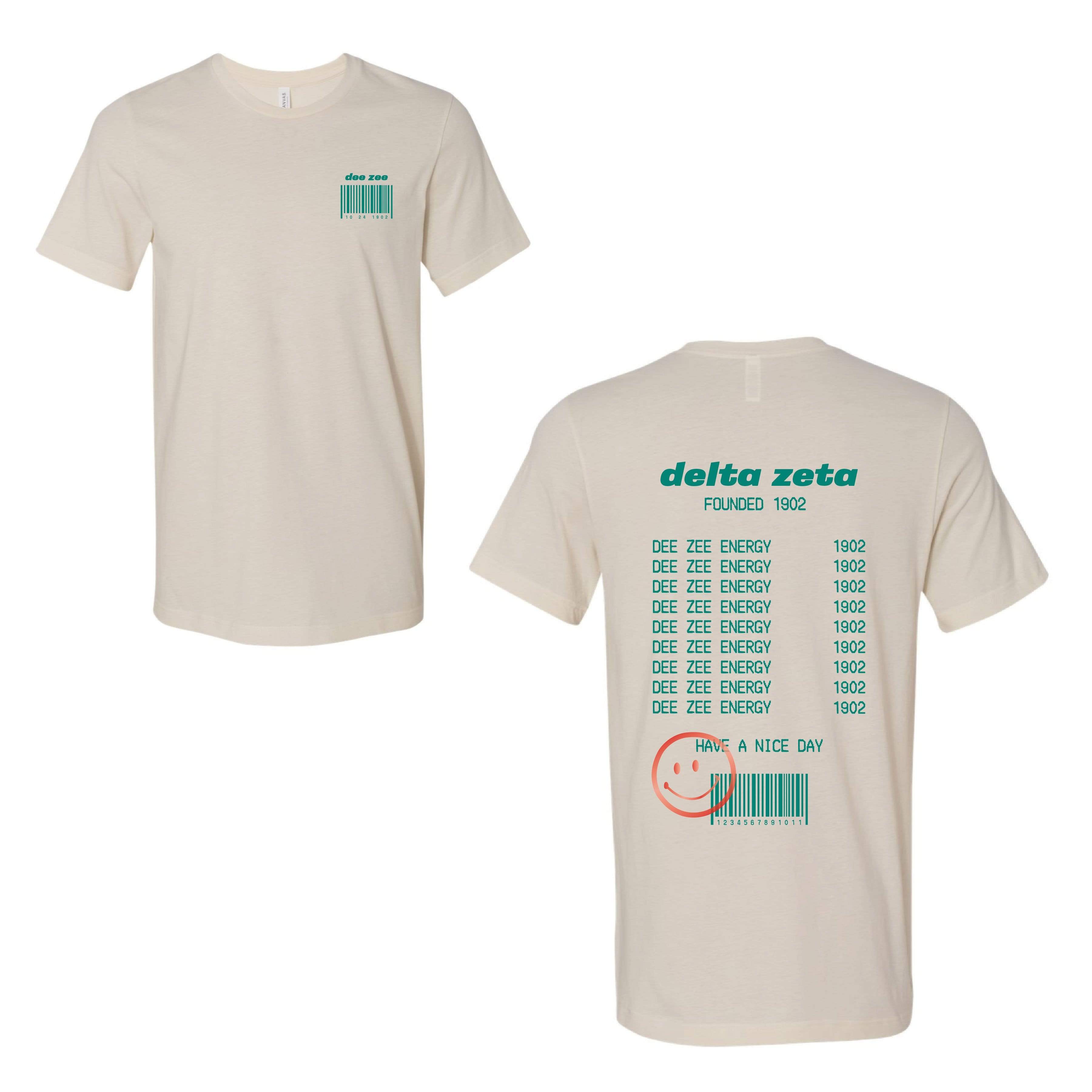 Receipt Tee by Ali Ariel Sorority Apparel Greek T Shirt