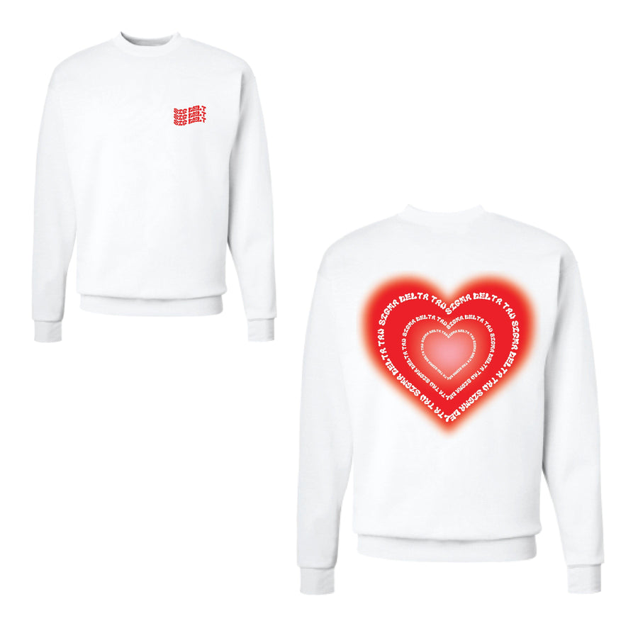 Ali & Ariel Red Aura Heart Fleece (sororities G-Z)