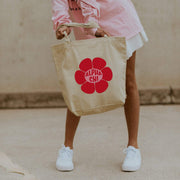 Ali & Ariel Red Flower Tote (available for multiple organizations!)