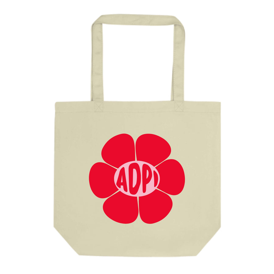 Ali & Ariel Red Flower Tote (available for multiple organizations!) Alpha Delta Pi