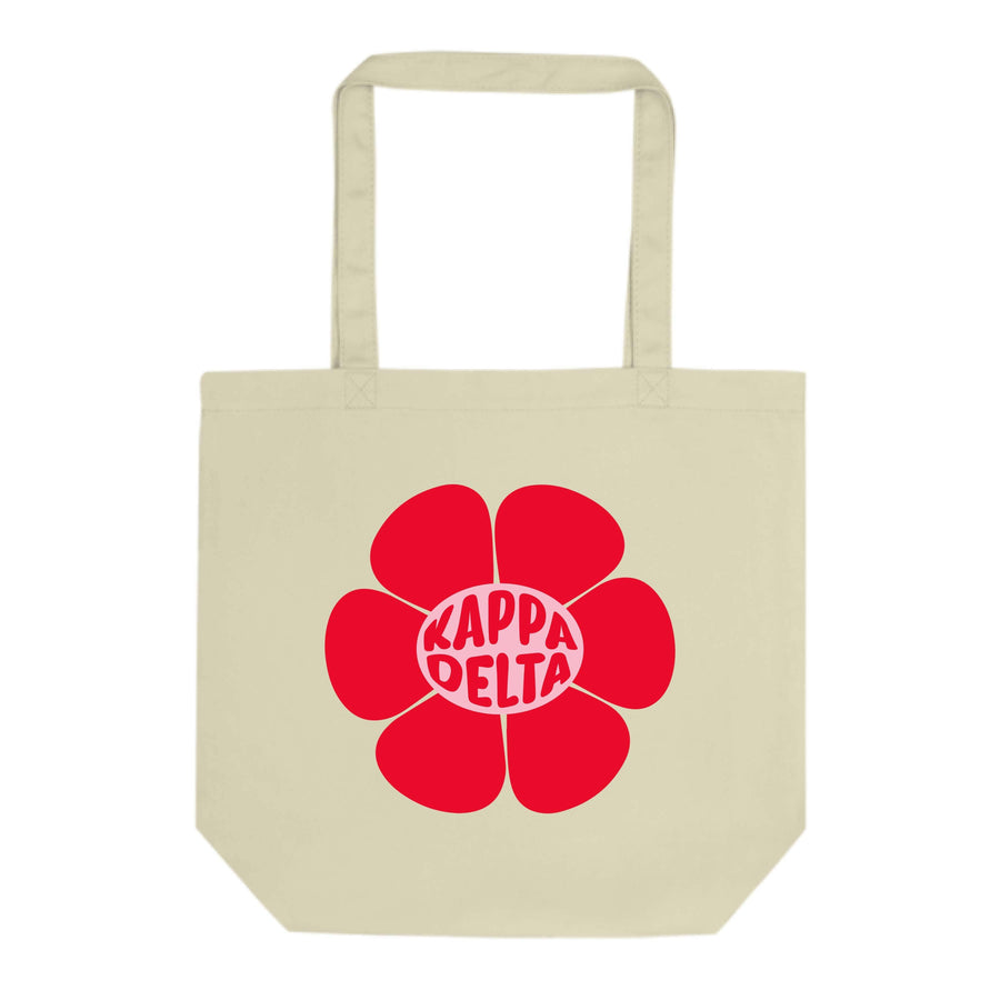 Ali & Ariel Red Flower Tote (available for multiple organizations!) Kappa Delta