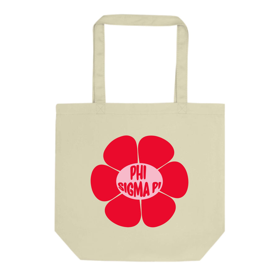 Ali & Ariel Red Flower Tote (available for multiple organizations!) Phi Sigma Pi