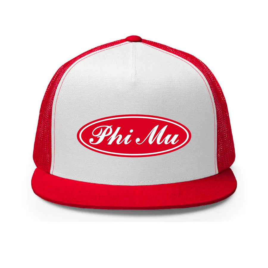 Ali & Ariel Red Road Trip Trucker Hat (available for all sororities)