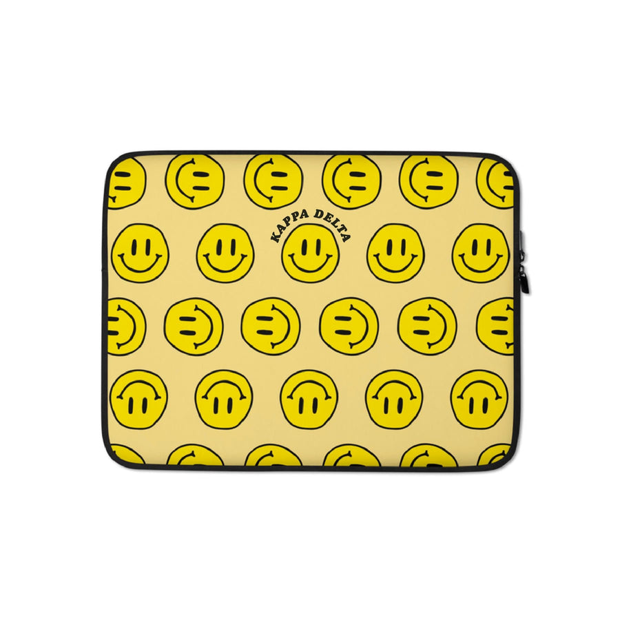 Ali & Ariel Smiley Face Laptop Sleeve <br> (available for most organizations) Kappa Delta / 13